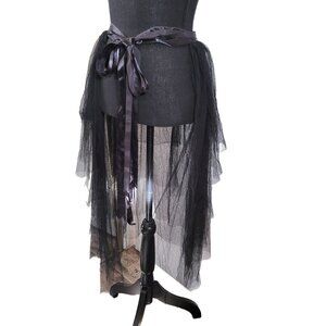 Vintage Tulle Tradgoth Bustle Skirt